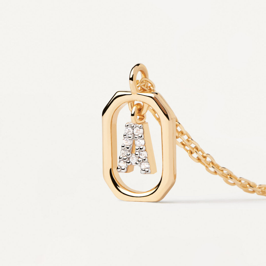 PD Paola Mini Letter A Necklace