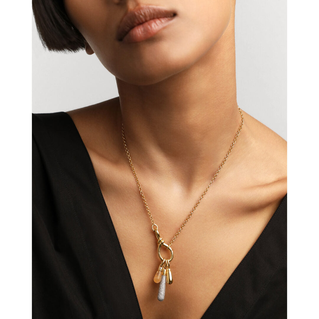PDPAOLA Pavé Drop Pendant