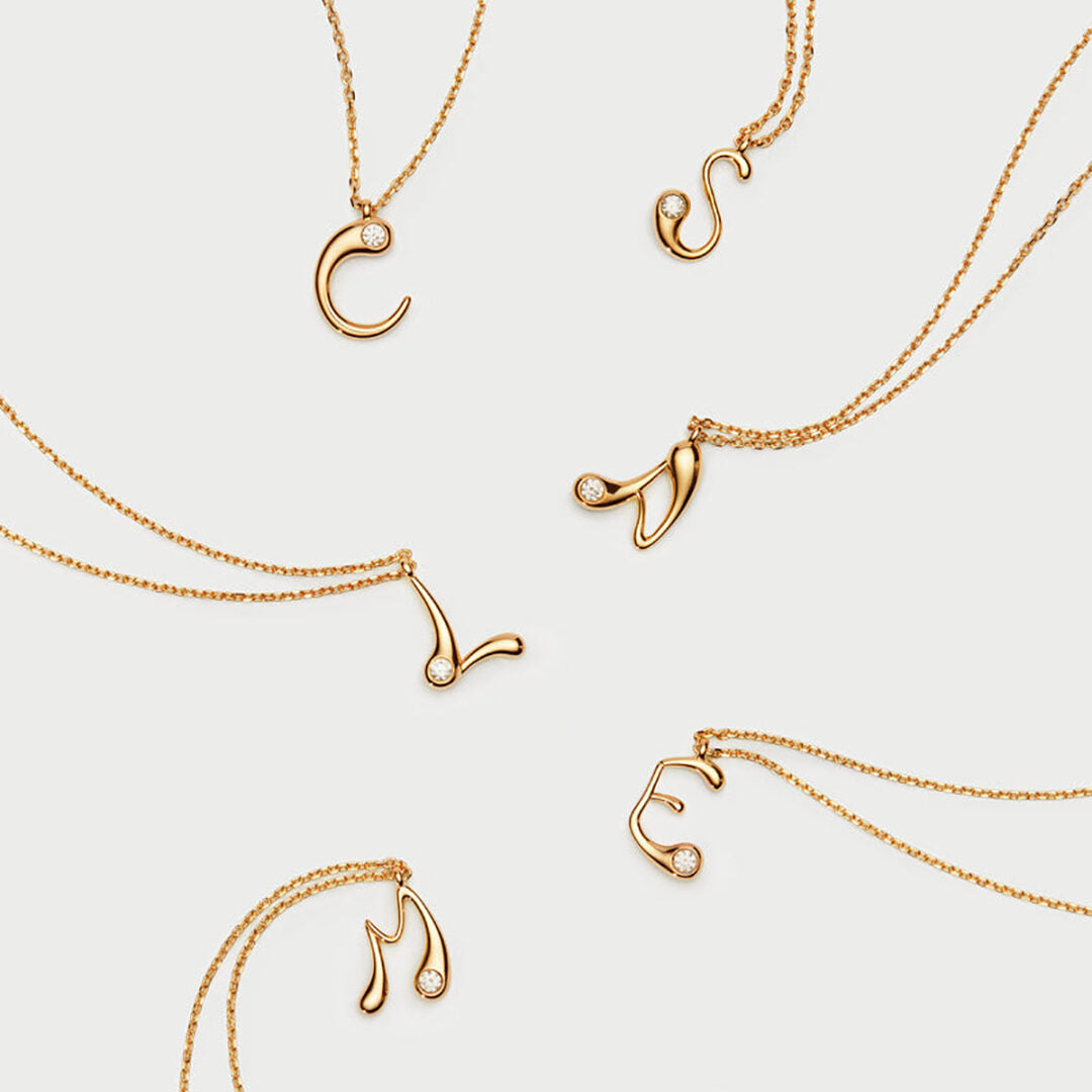 PDPAOLA T Initial Pendant Necklace