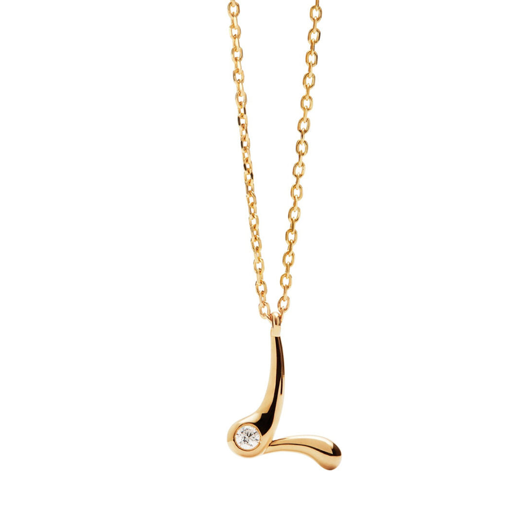 PDPAOLA L Initial Pendant Necklace