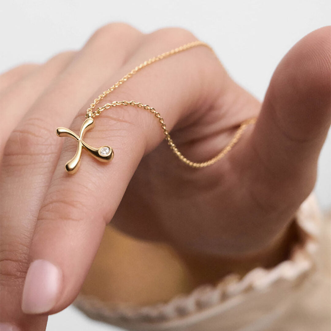 PDPAOLA X Initial Pendant Necklace