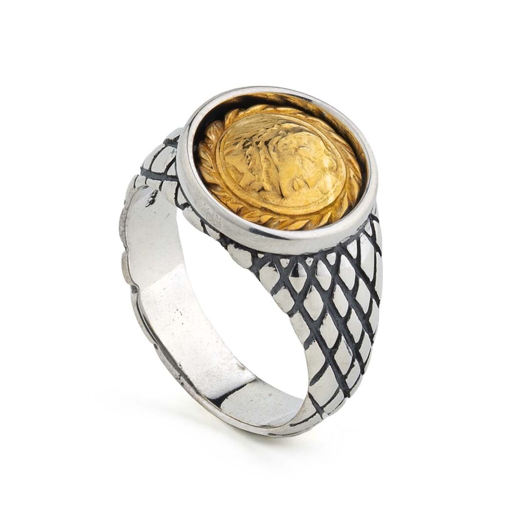 Alexander the Great Sterling Silver Men’s Ring