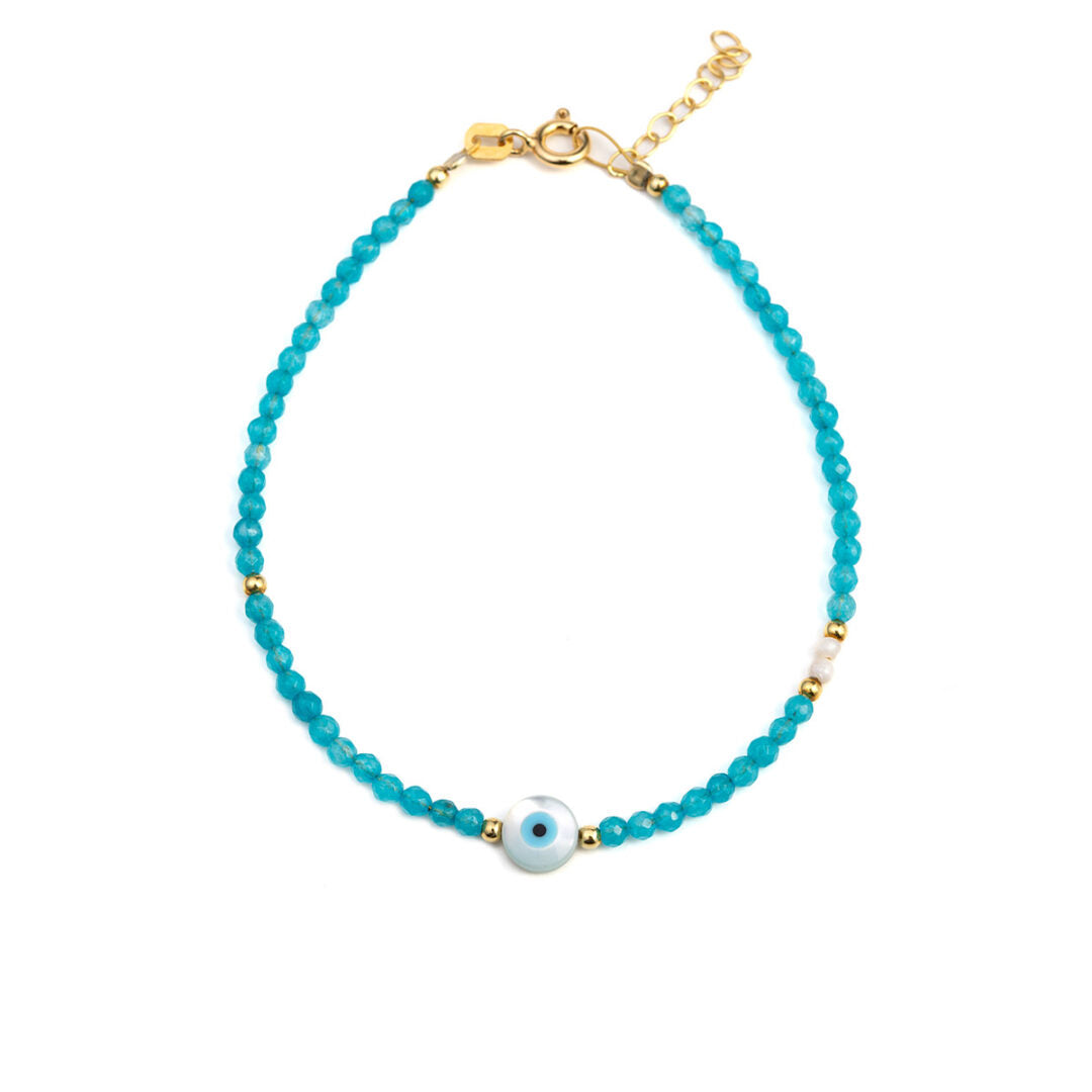 Round Eye Apatite Bracelet