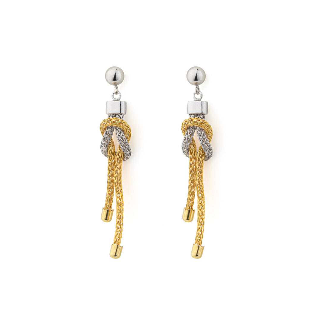 Chain Earrings in 925 Sterling Silver Gold Plated