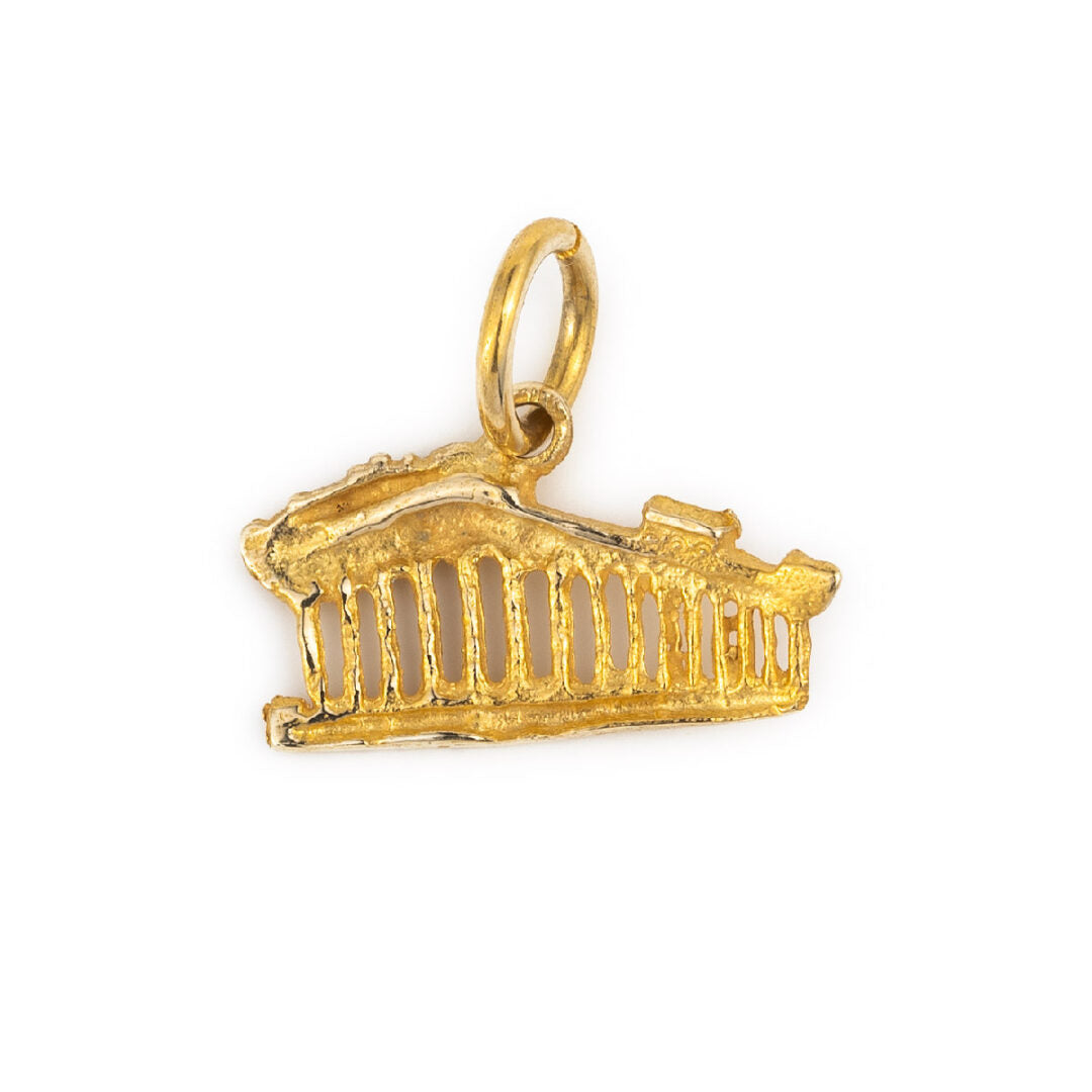 Parthenon Acropolis - 14K Gold Pendant