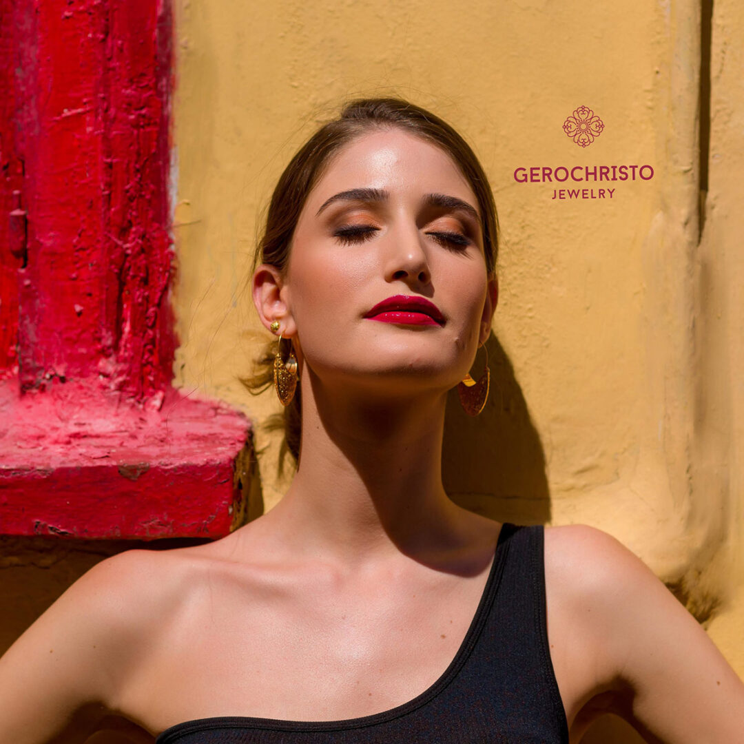 Kallisto Earrings in Gold Plated silver