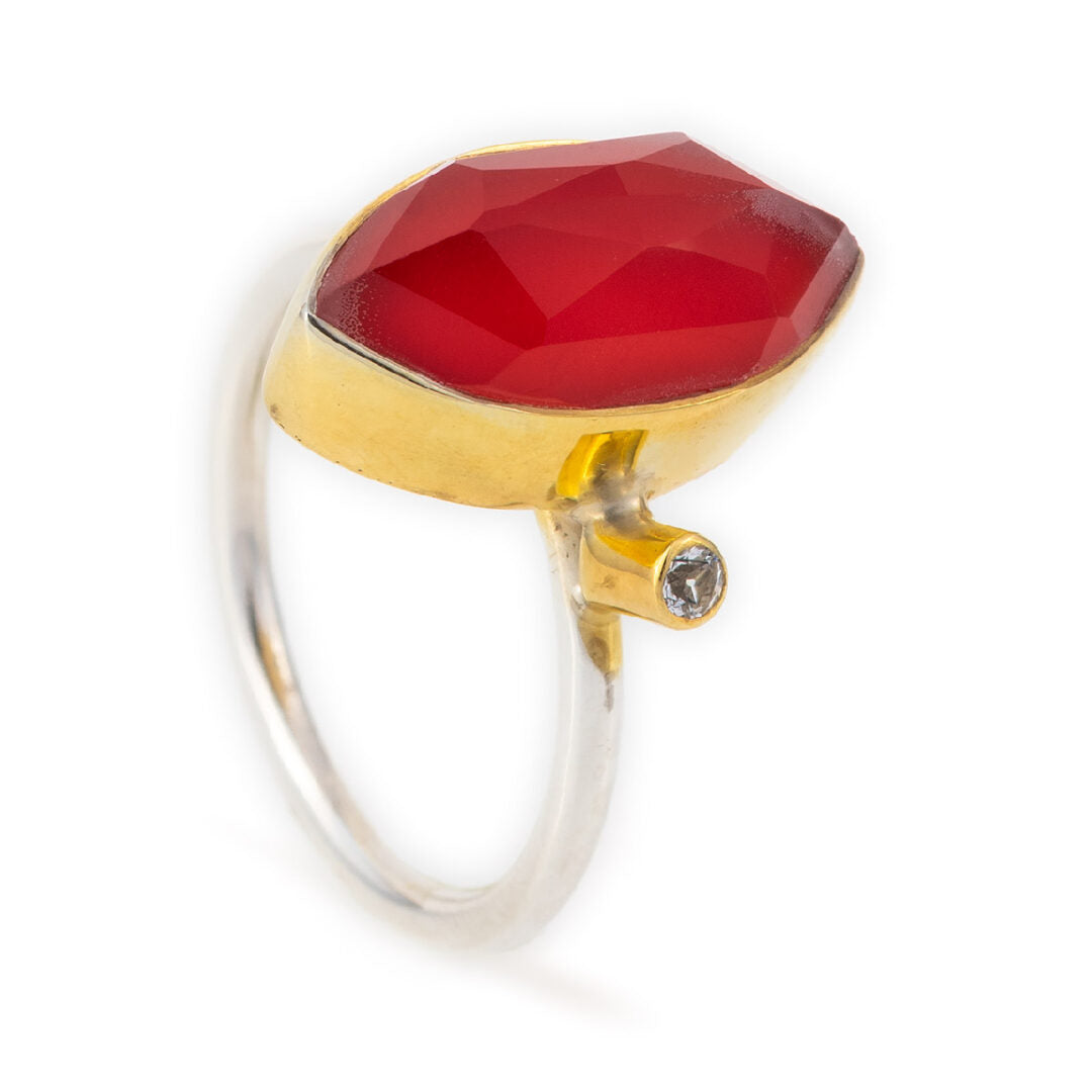 Coral Doublet Ring