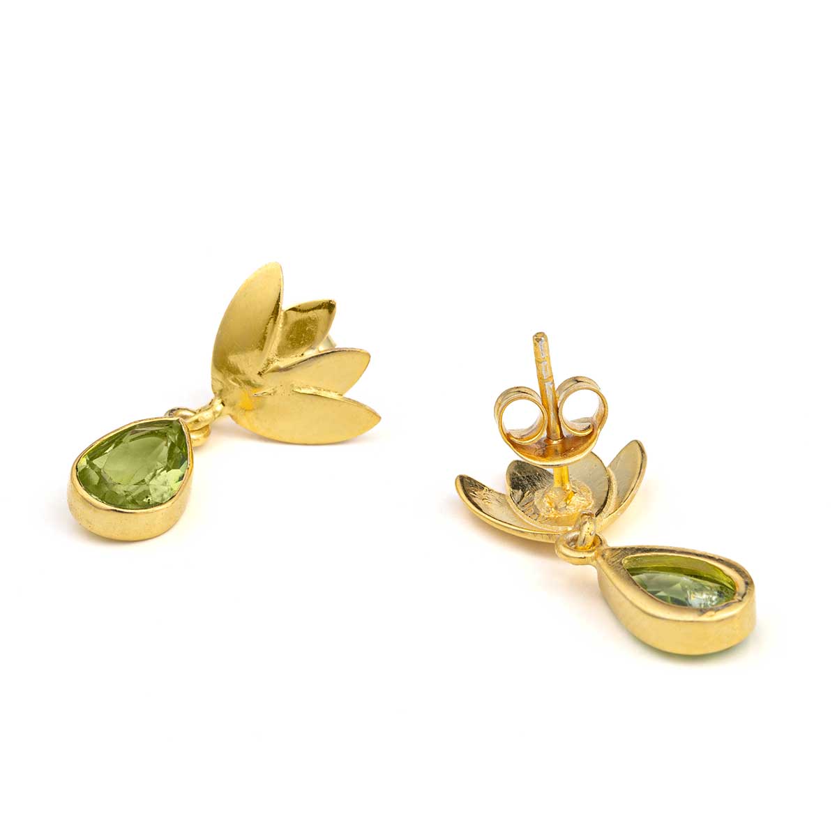 Peridot Tulip Earrings