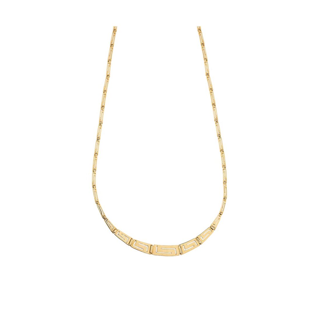Meander Necklace - 14k Gold