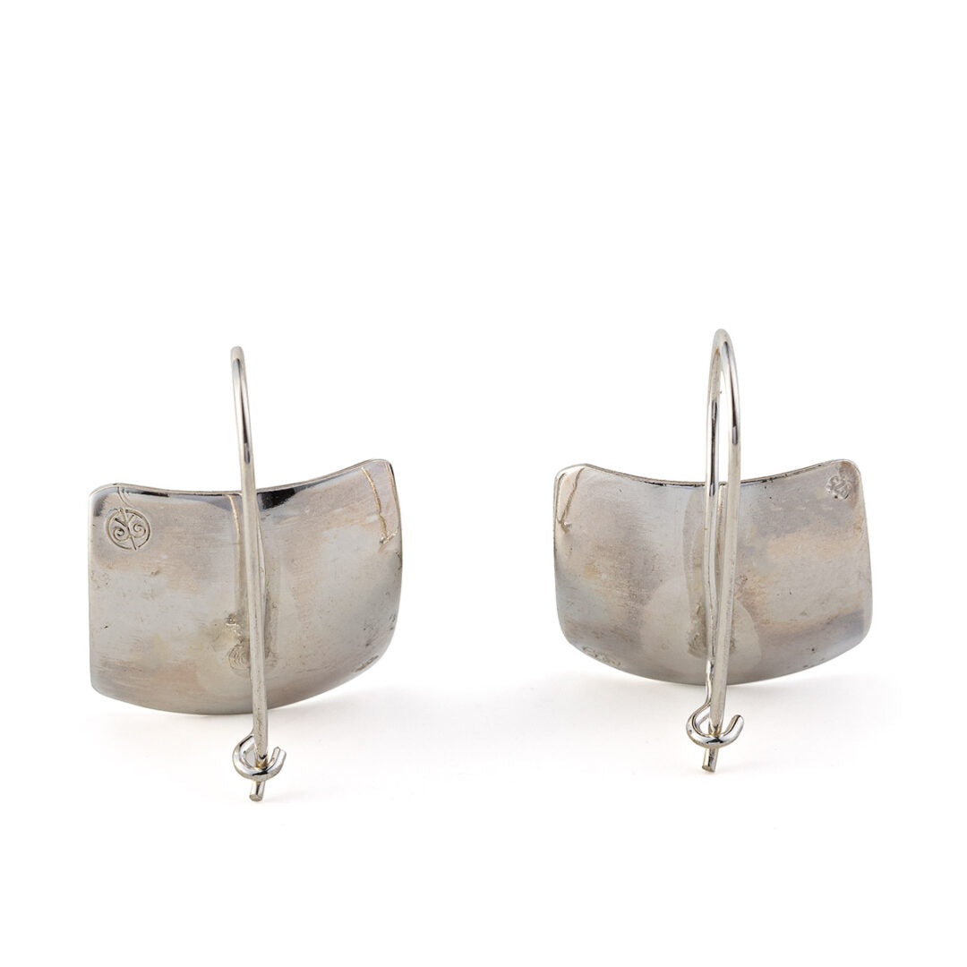 Leaf earrings  - 925 Sterling Silver and Gold Plated