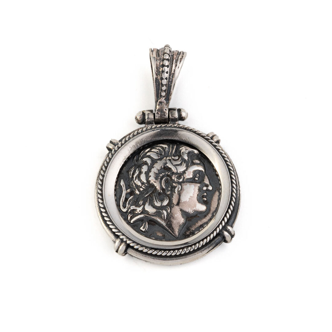 Alexander the Great Pendant in 925 Sterling Silver
