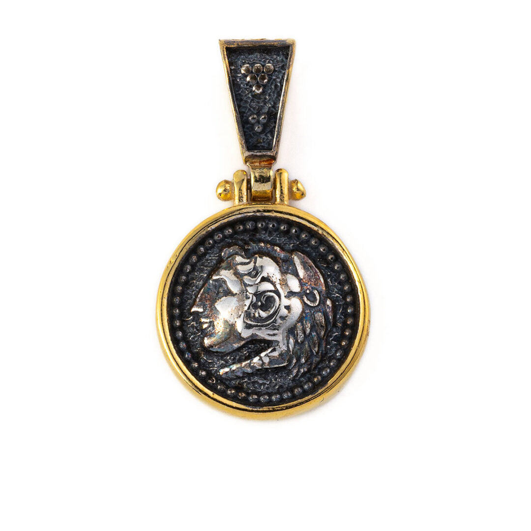 Hercules Drop Pendant - 925 Sterling Silver Gold Plated