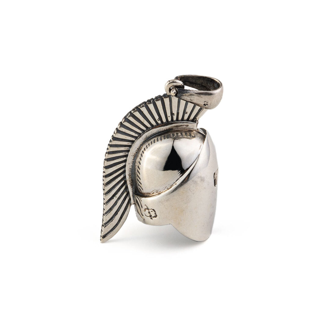Spartan Helmet Pendant - 925 Sterling Silver