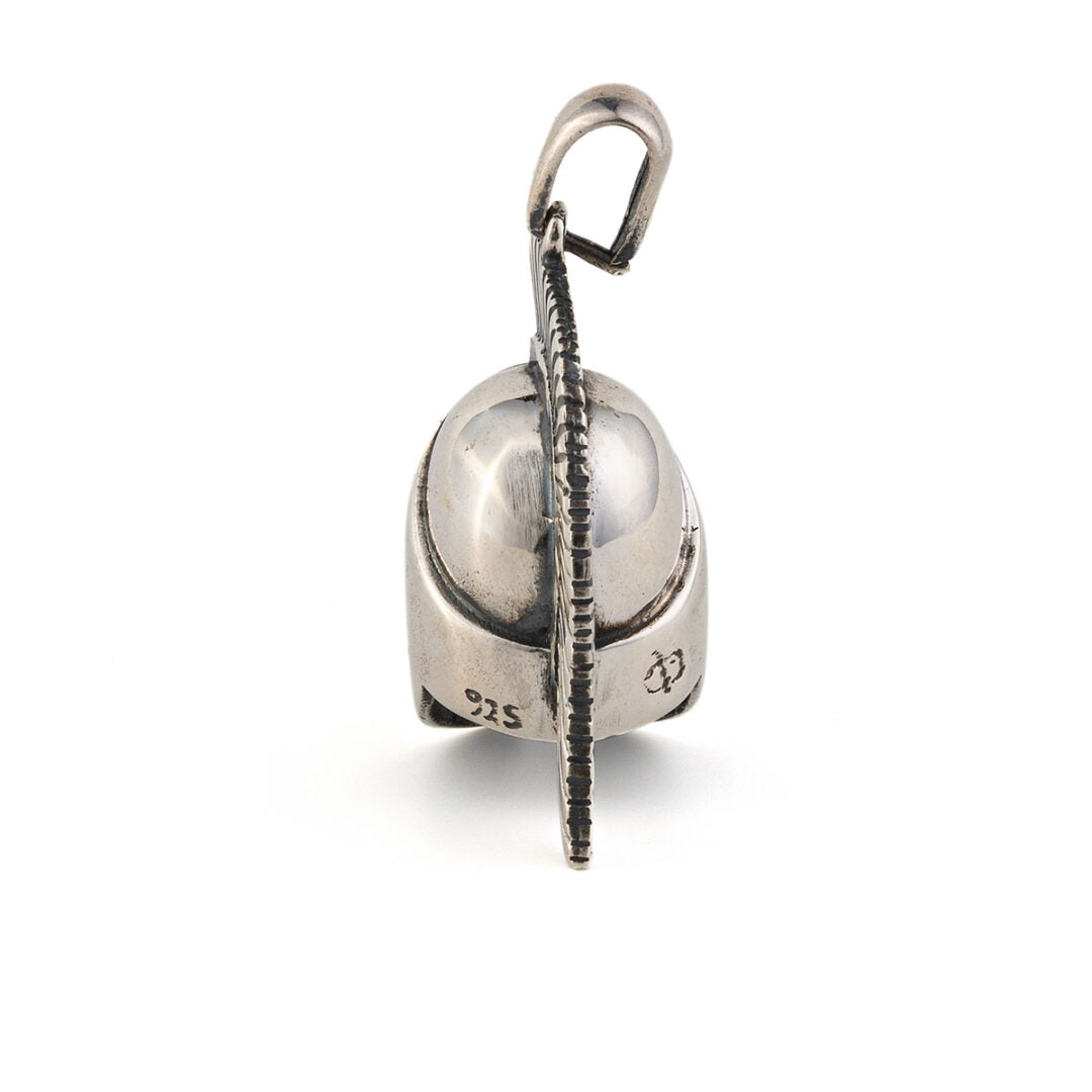 Spartan Helmet Pendant - 925 Sterling Silver