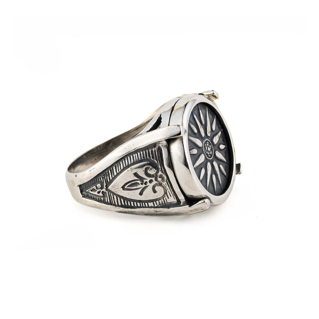 Vergina Sun Ring - 925 Sterling Silver
