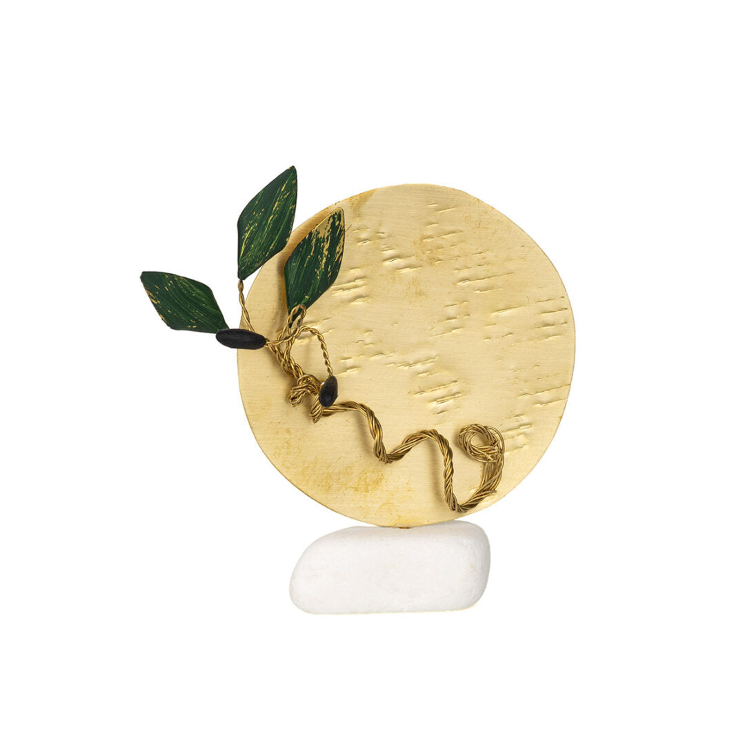 Circle Décor Olive Branch Stand on Marble