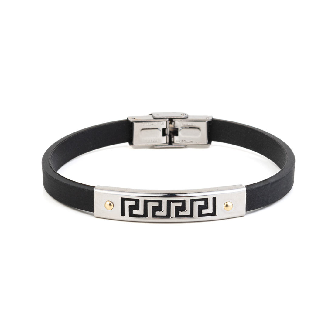 Stainless Steel Meander Bracelet