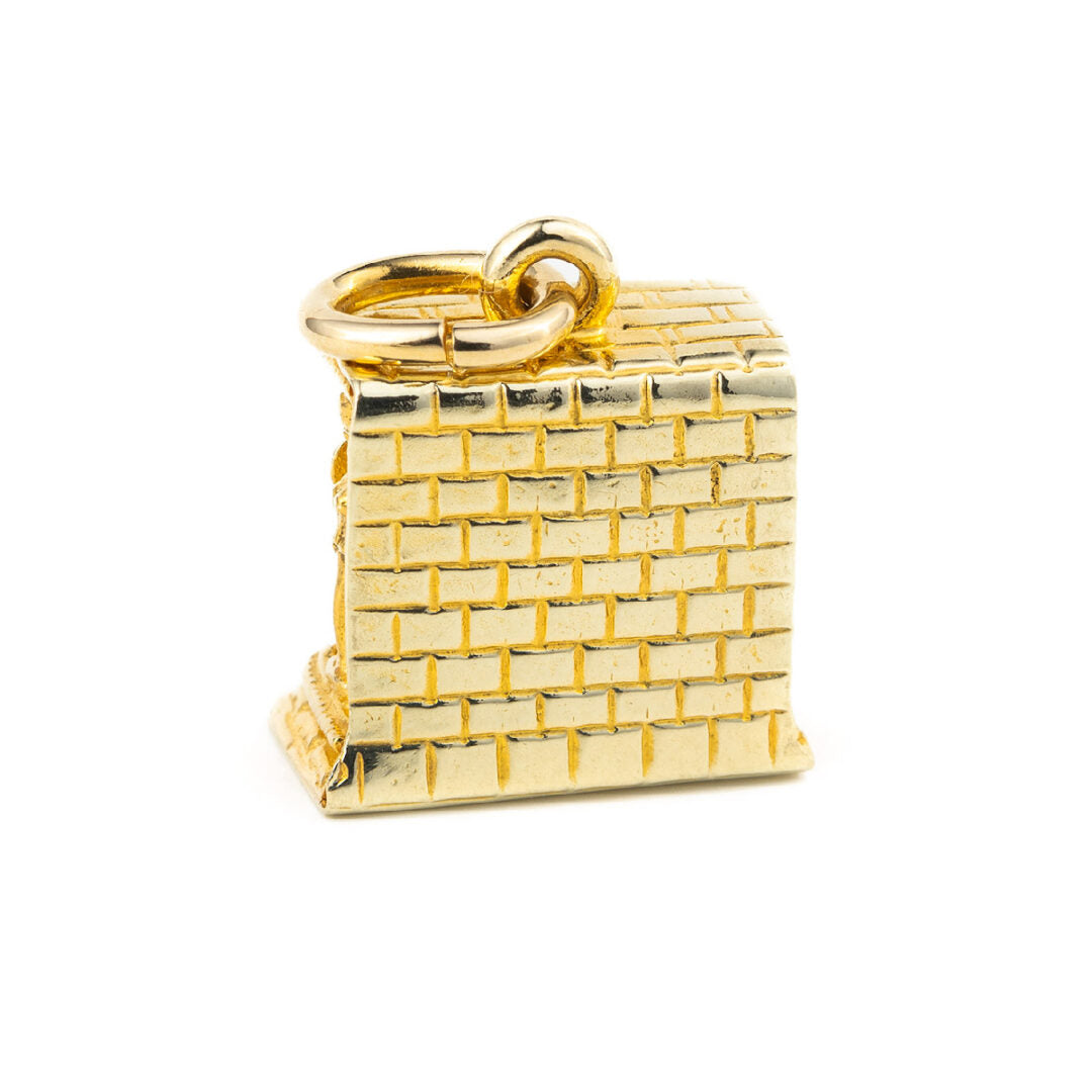 14K Yellow Gold Karyatides Pendant