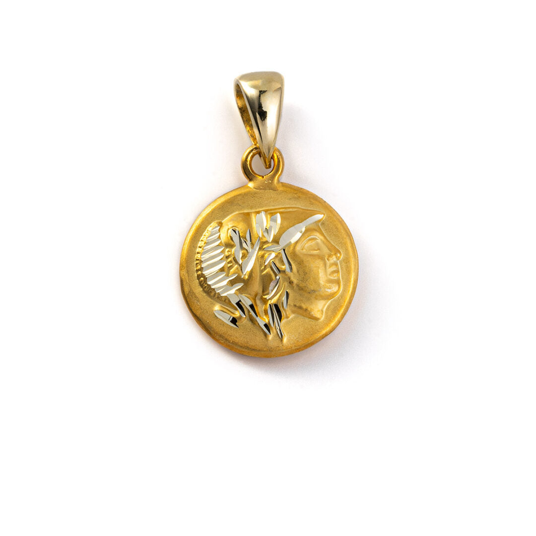 Goddess Athena and Wise Owl Pendant