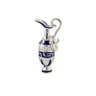 Amphora Pendant Necklace with Meander – 925 Sterling Silver — Blue