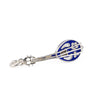 Bouzouki Pendant Necklace - 925 Sterling Silver — Blue