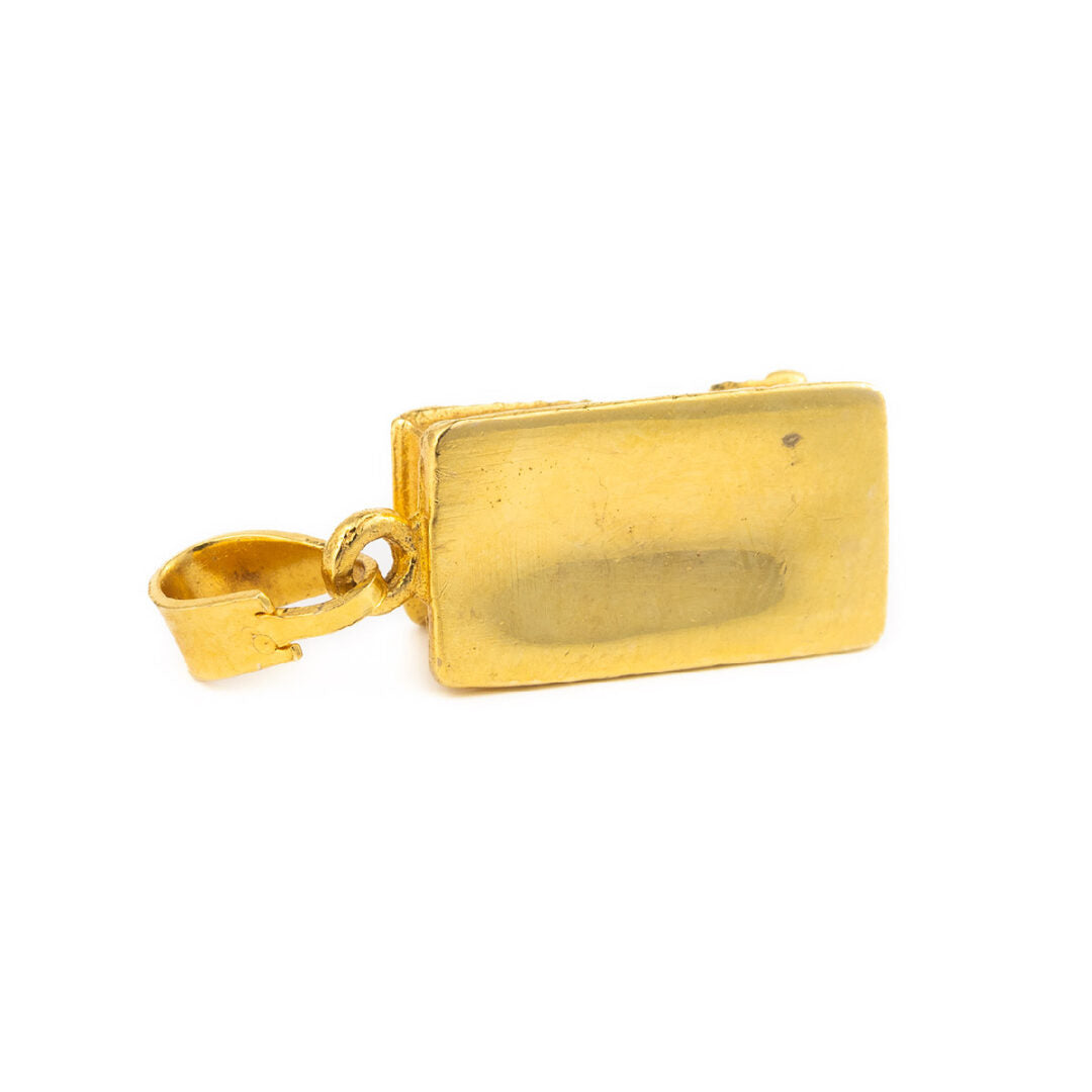 Parthenon Temple Charm Pendant - 18k Gold