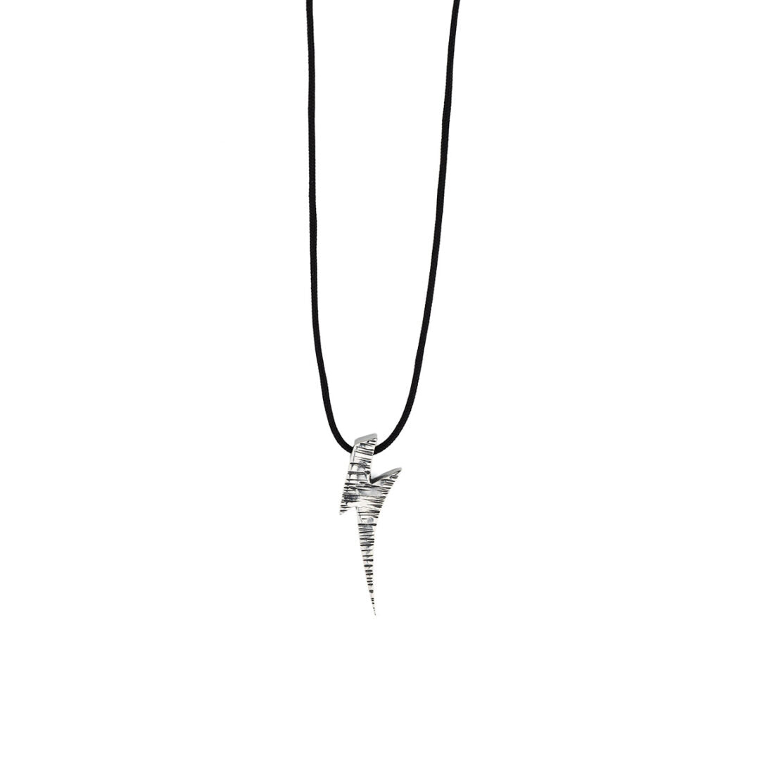 Men's Silver Lightning Necklace
