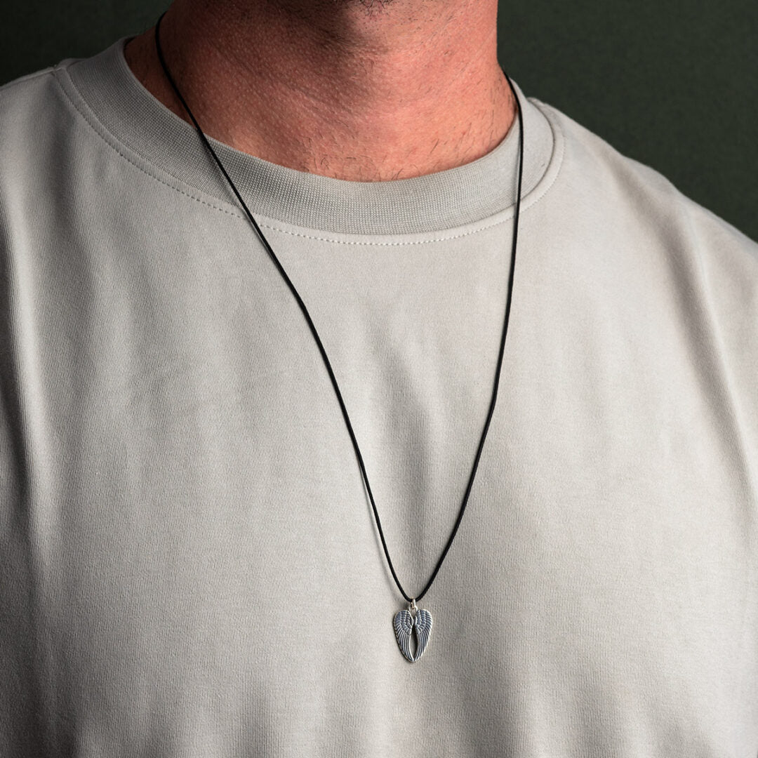 Angel Feather Necklace - 925 Sterling Silver