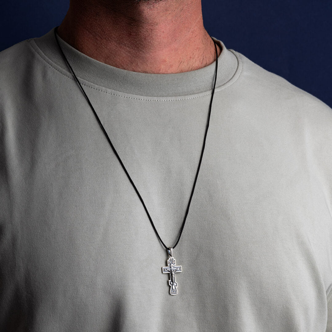 Faith Cross Necklace - 925 Sterling Silver