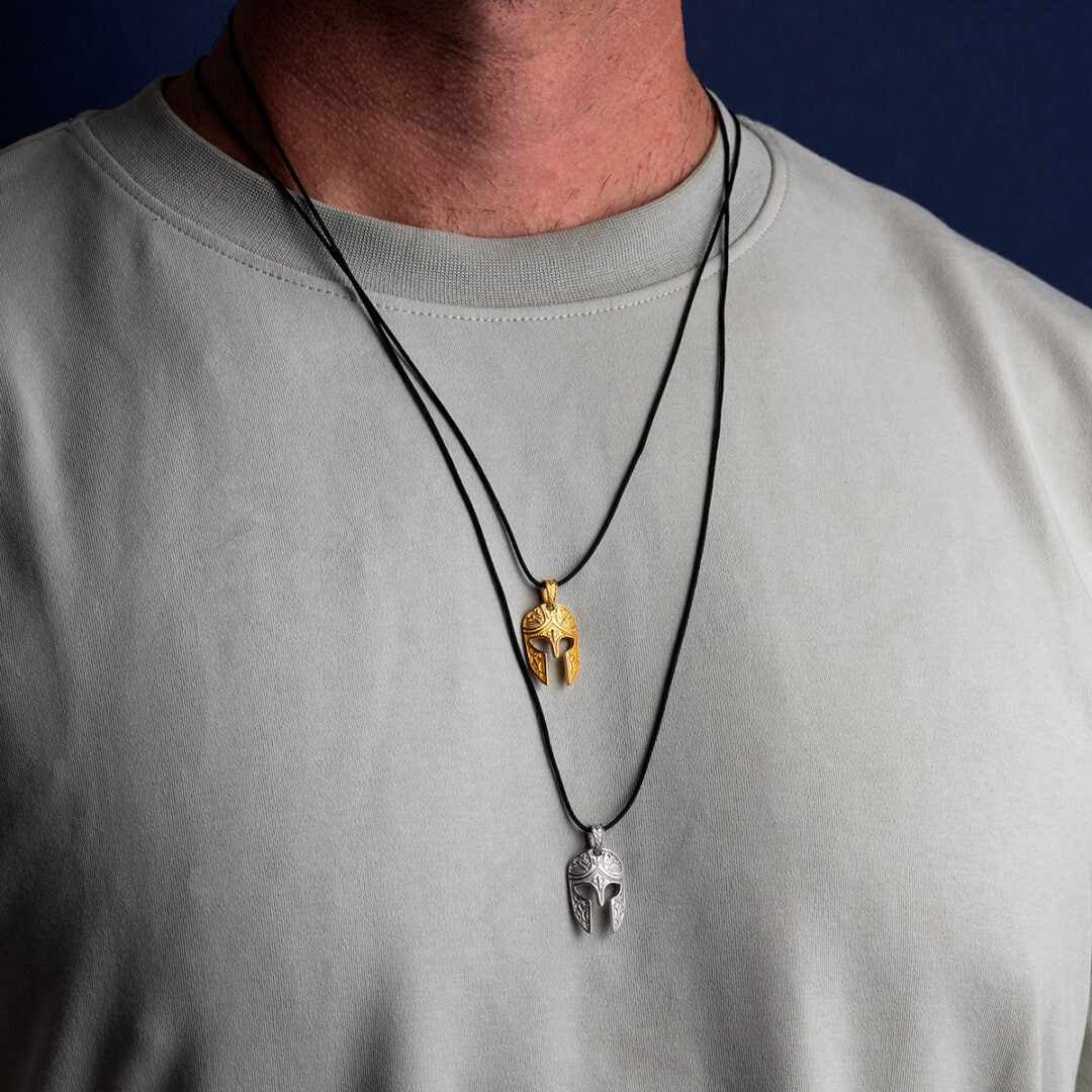 Helmet Cord Necklace - 925 Sterling Silver