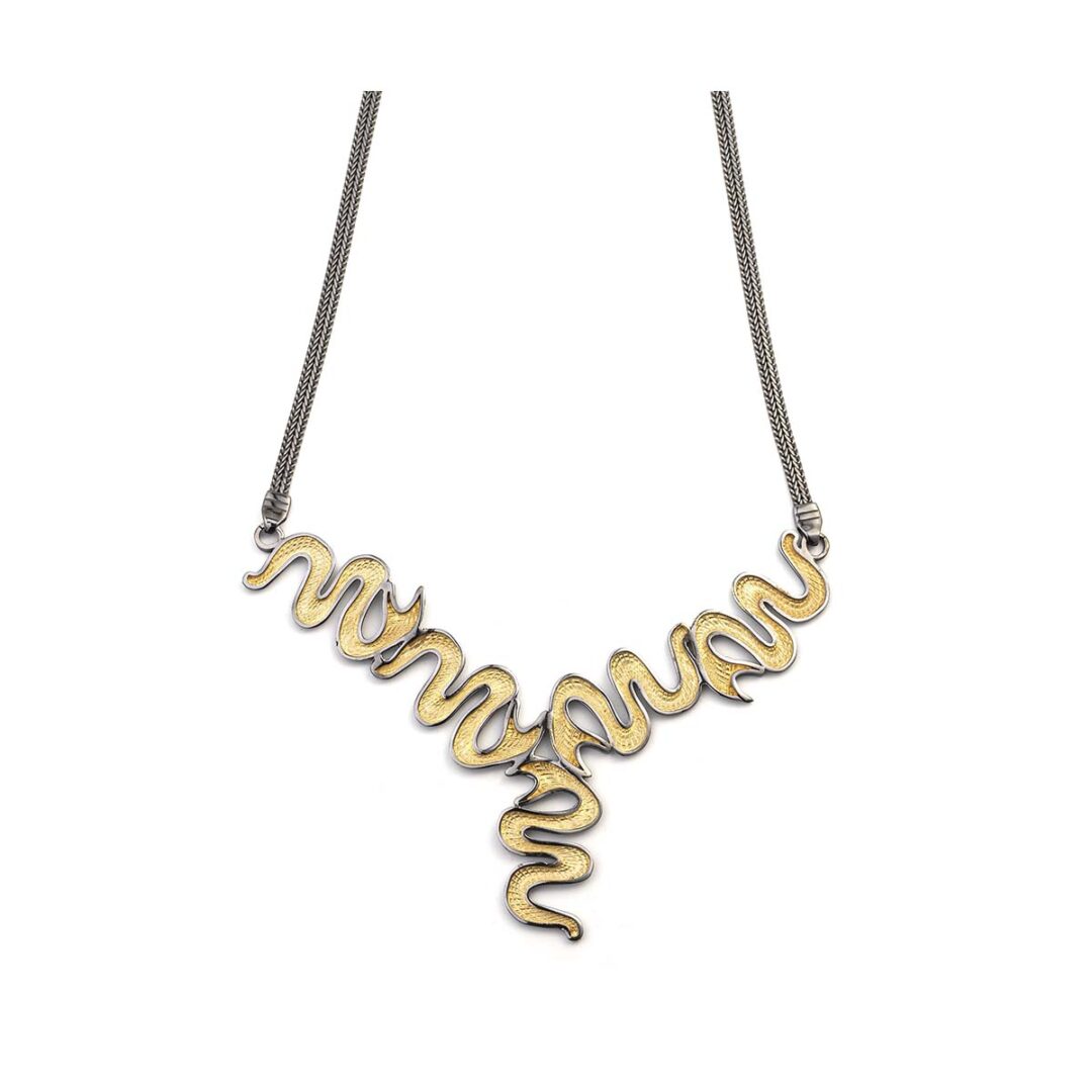 Sterling Silver Snake Necklace