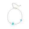 Evil Eyes Bracelet in Stainless Steel — Silver