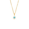 Evil Eye Lucky Charm Necklace in Stainless Steel — Gold
