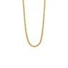 Thin Curb Chain in Stainless Steel and Gold Plated — Gold