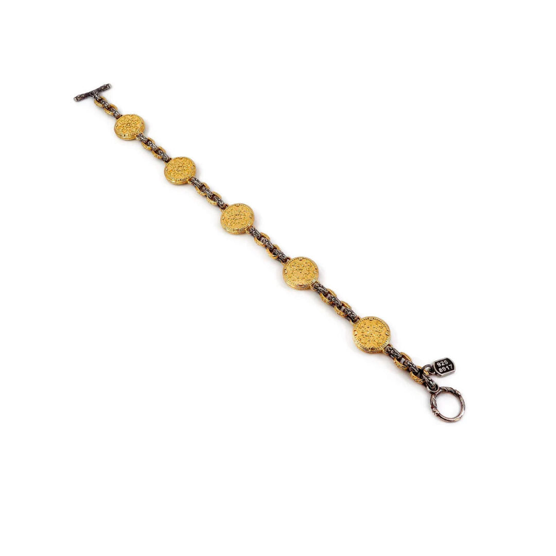 Byzantine Bracelet with Aquamarine Zircon
