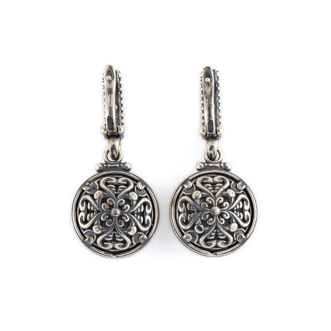 Sterling Silver Blue Topaz Dangle Earrings