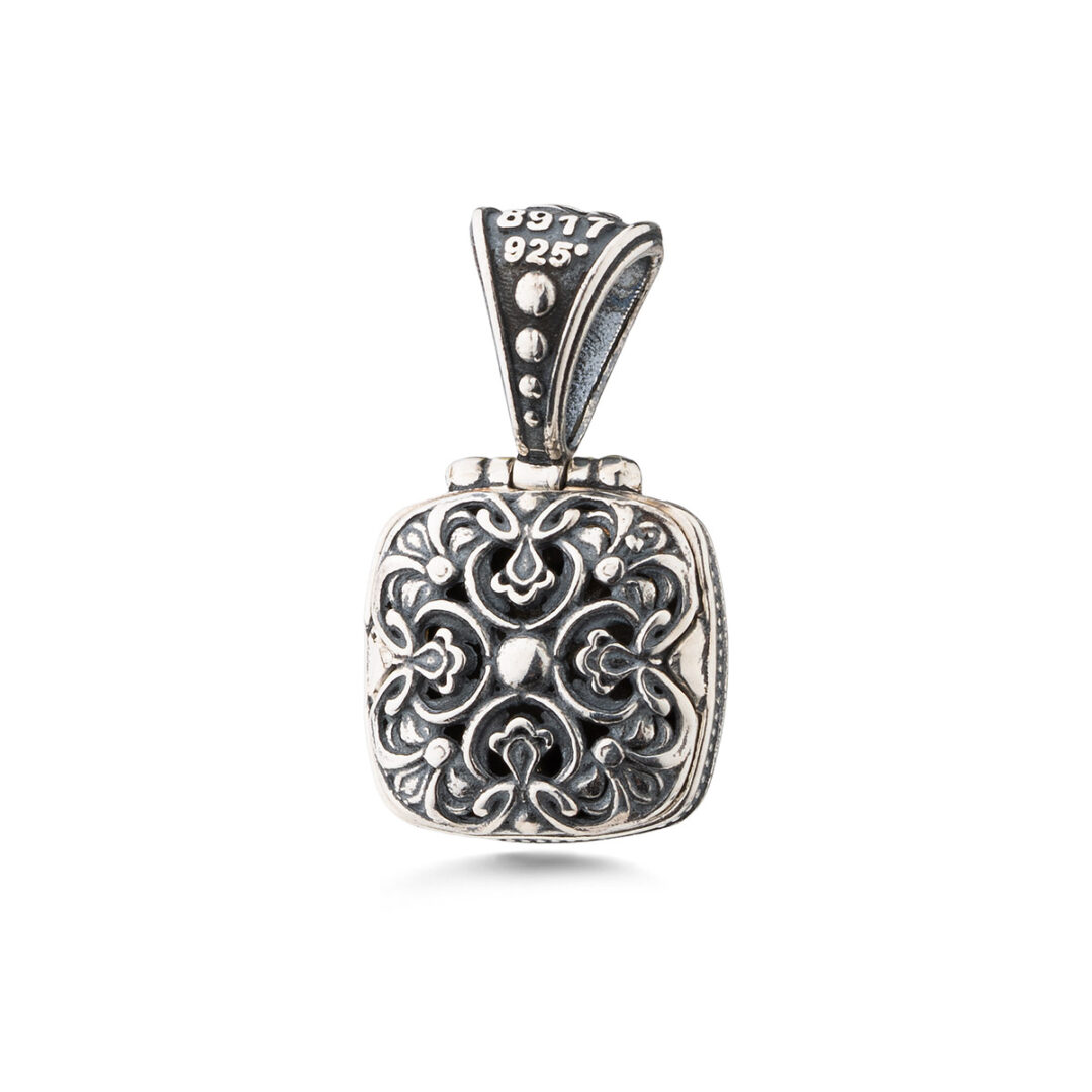Crystal Pendant in 925 Sterling Silver and Gold Plated