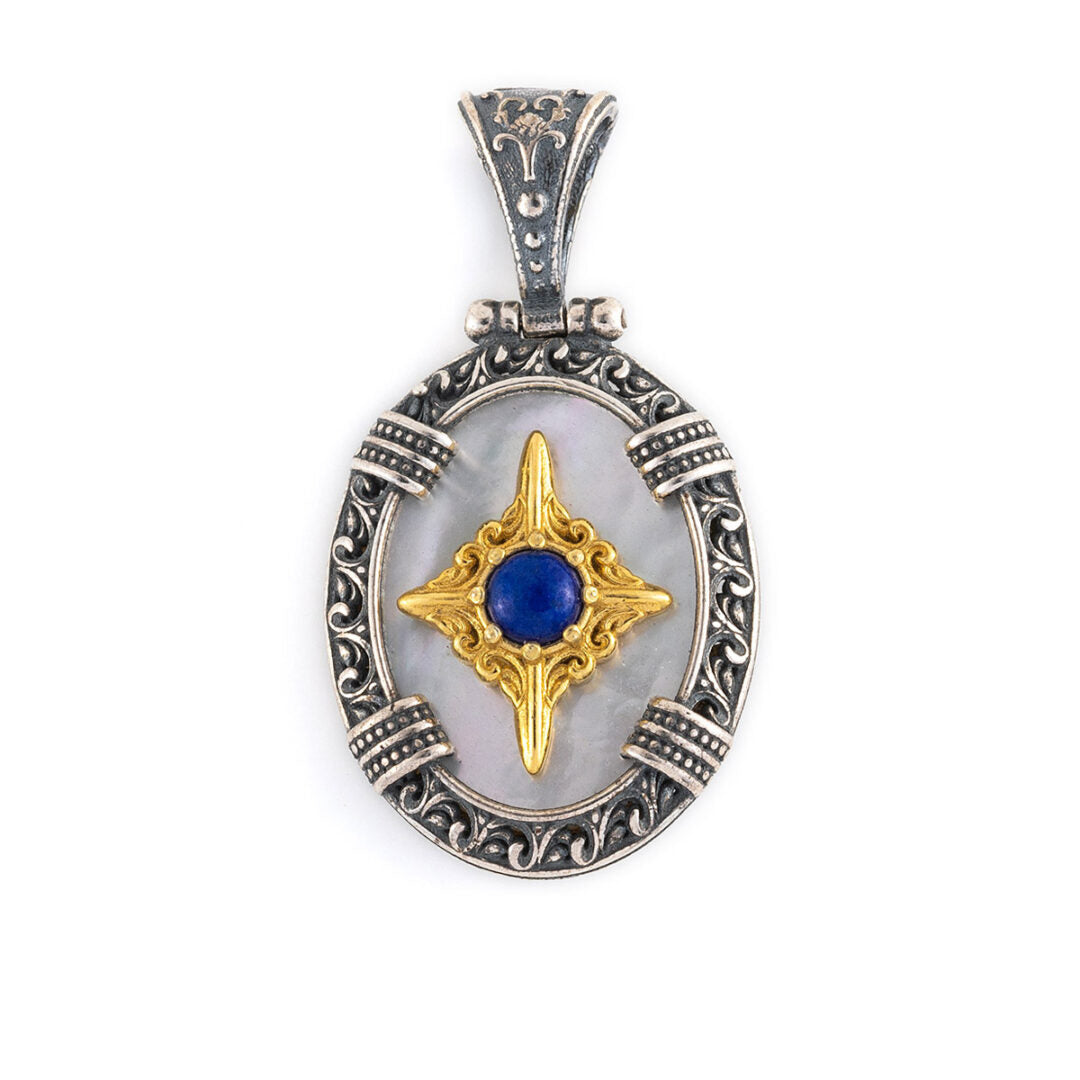 Byzantine Style - Lapis Lazuli Pendant