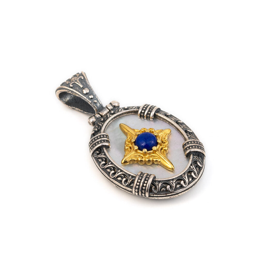Byzantine Style - Lapis Lazuli Pendant