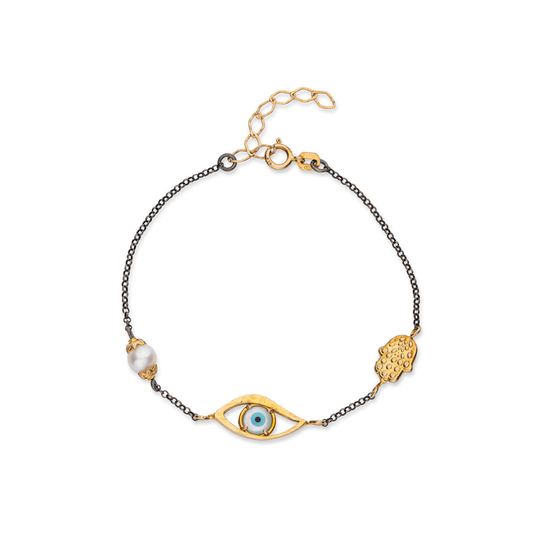Eye Bracelet with Pearl Stone