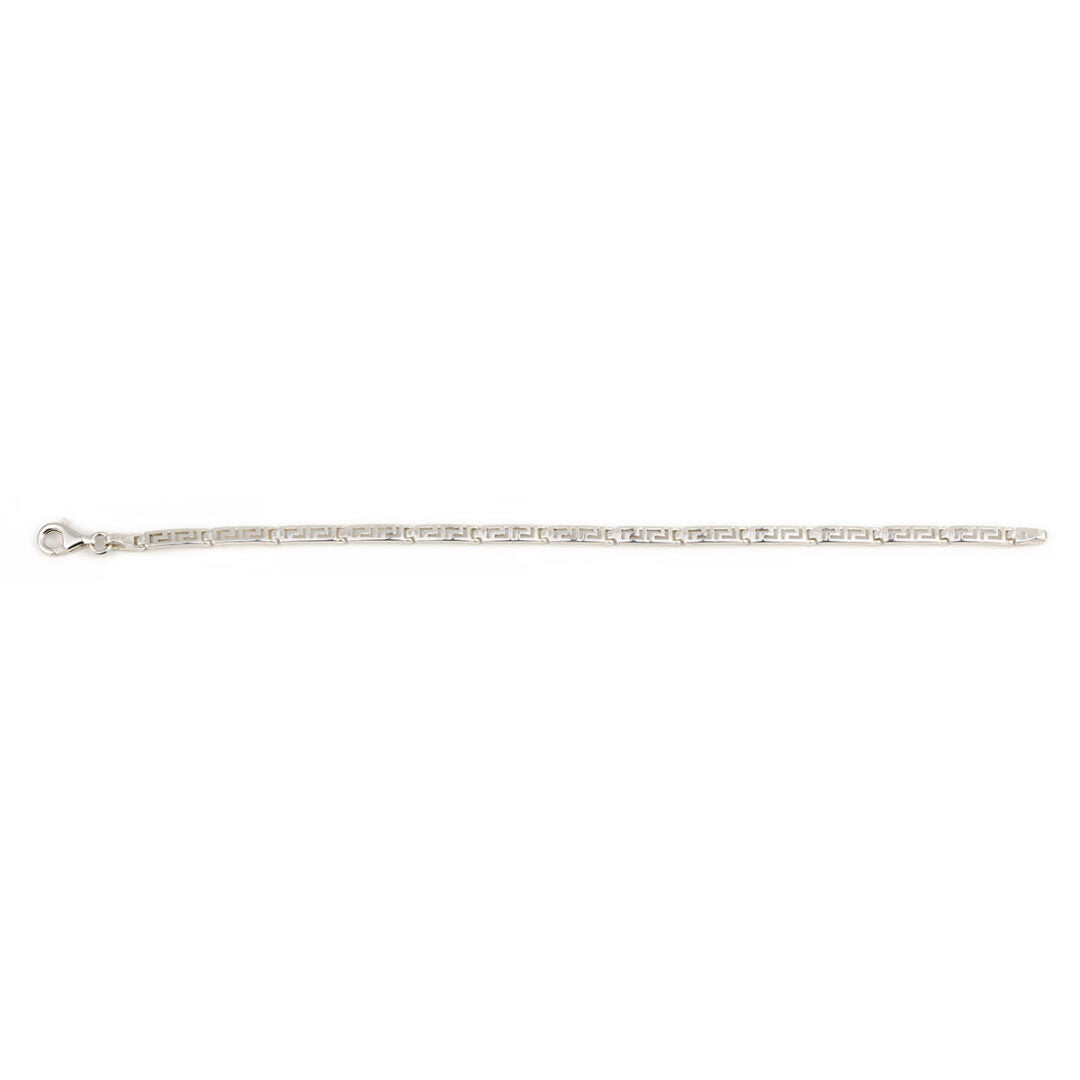 Meander Link Bracelet – 925 Sterling Silver