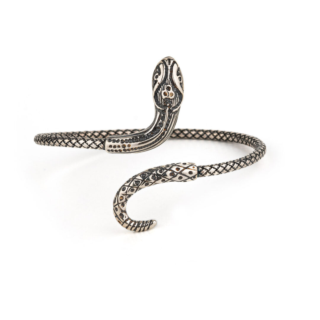 Βραχιόλι Φίδι Cuff - Ασήμι 925