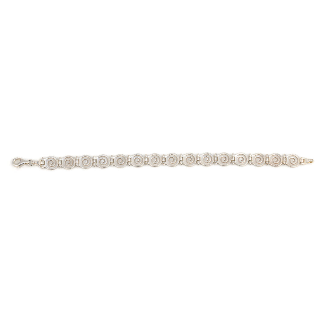 Sterling Silver Bracelet with Spiral design