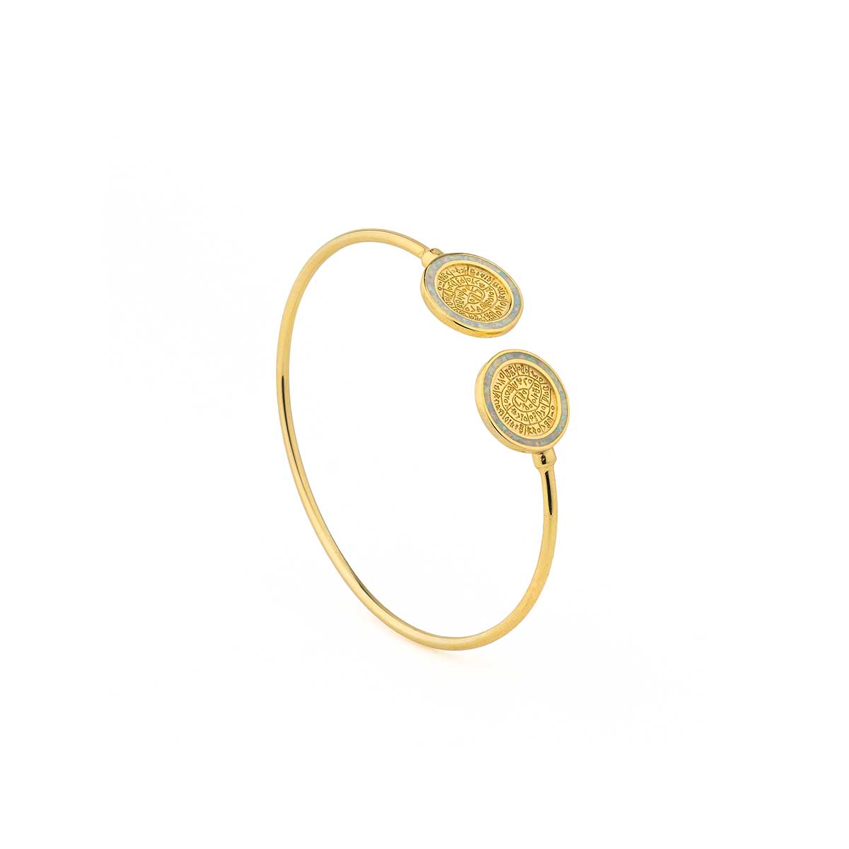 Phaistos Bracelet with White Opal