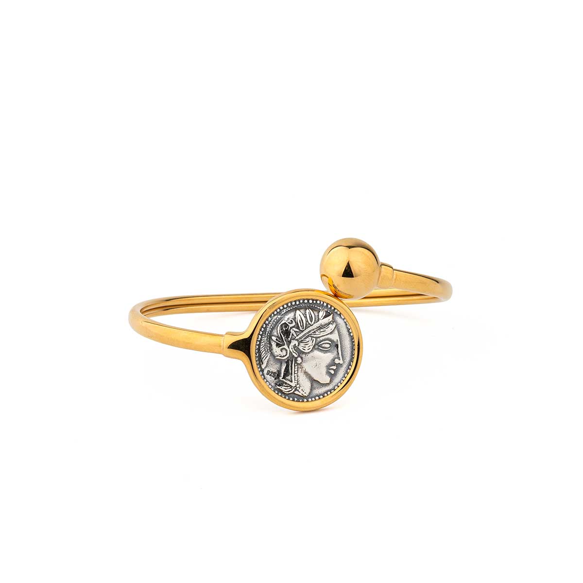Athena Goddess Coin Bangle Bracelet – Greek Mythology