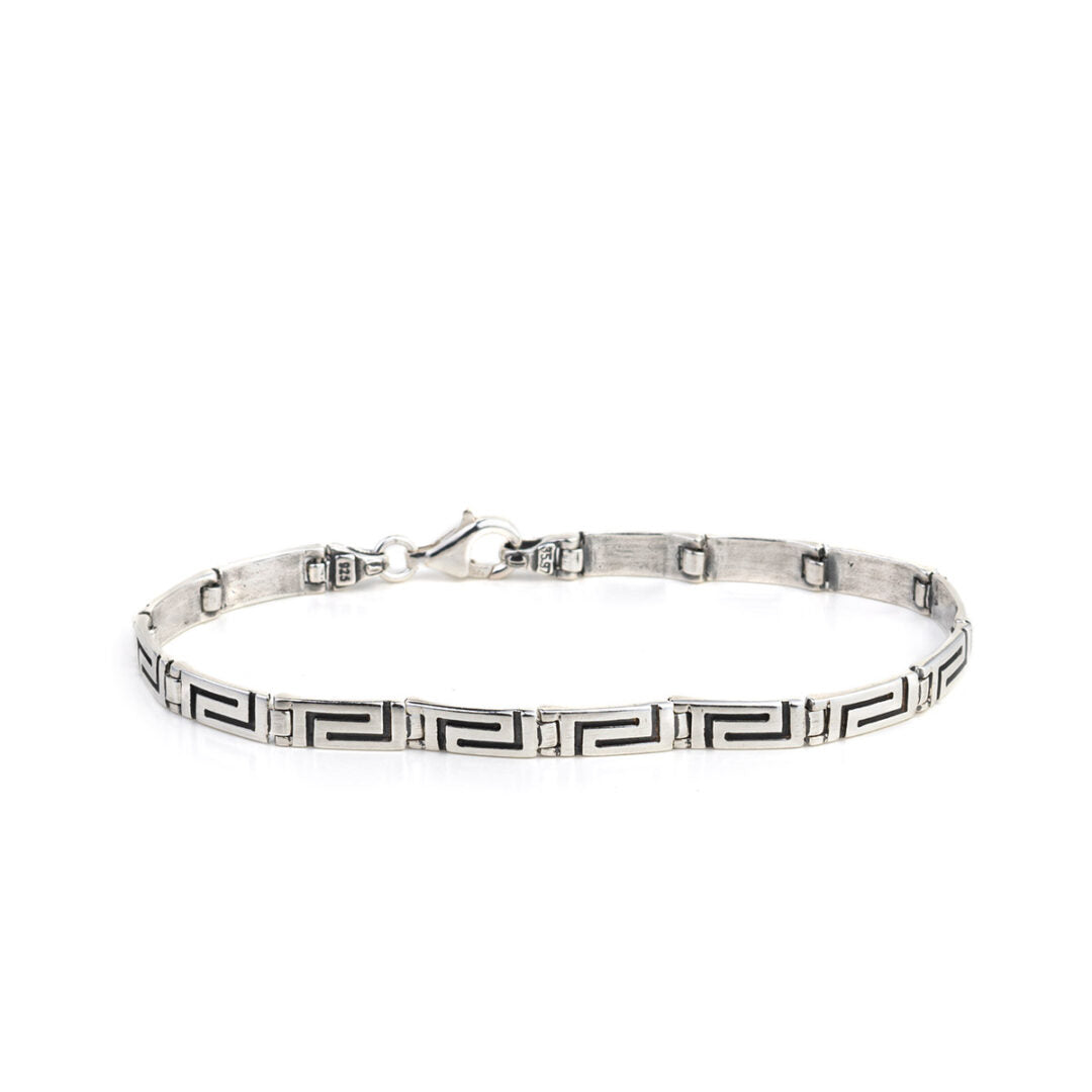 Greca Link Bracelet - Sterling Silver