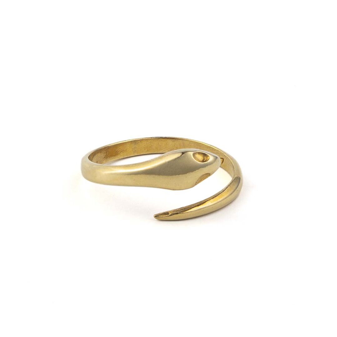 Snake Gold Plated Ring