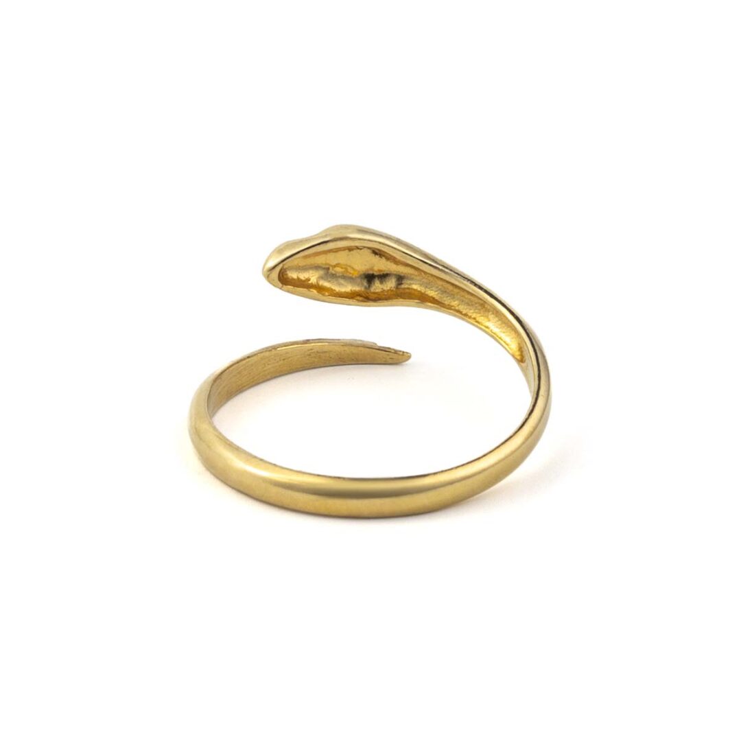 Snake Gold Plated Ring