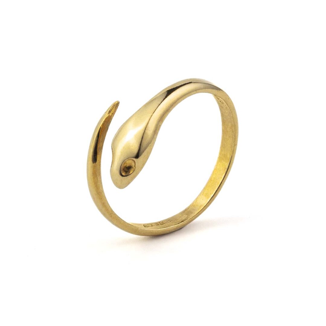 Snake Gold Plated Ring