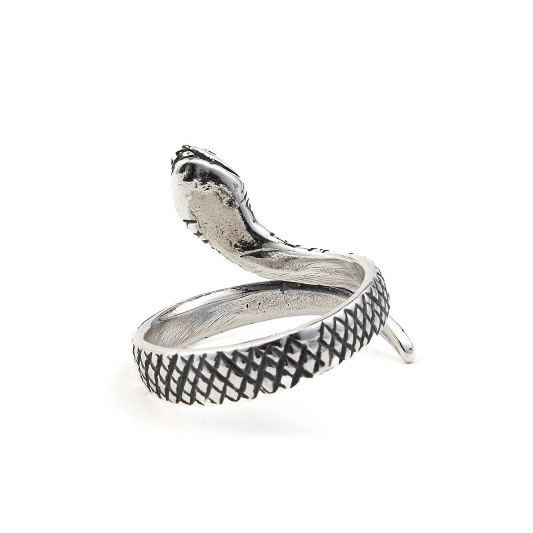 Snake Adjustable Ring – 925 Sterling Silver